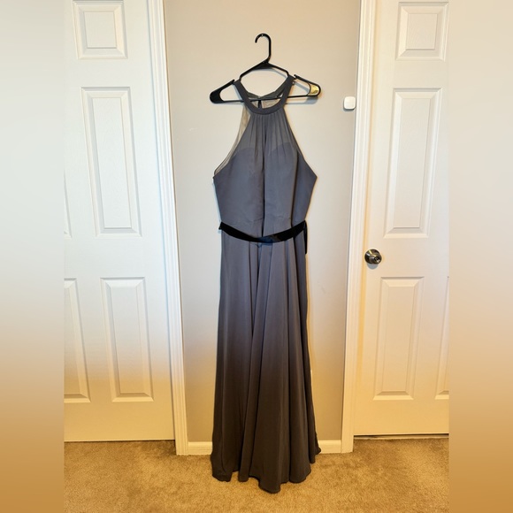 Gray Bridesmaid Dress - Picture 1 of 5